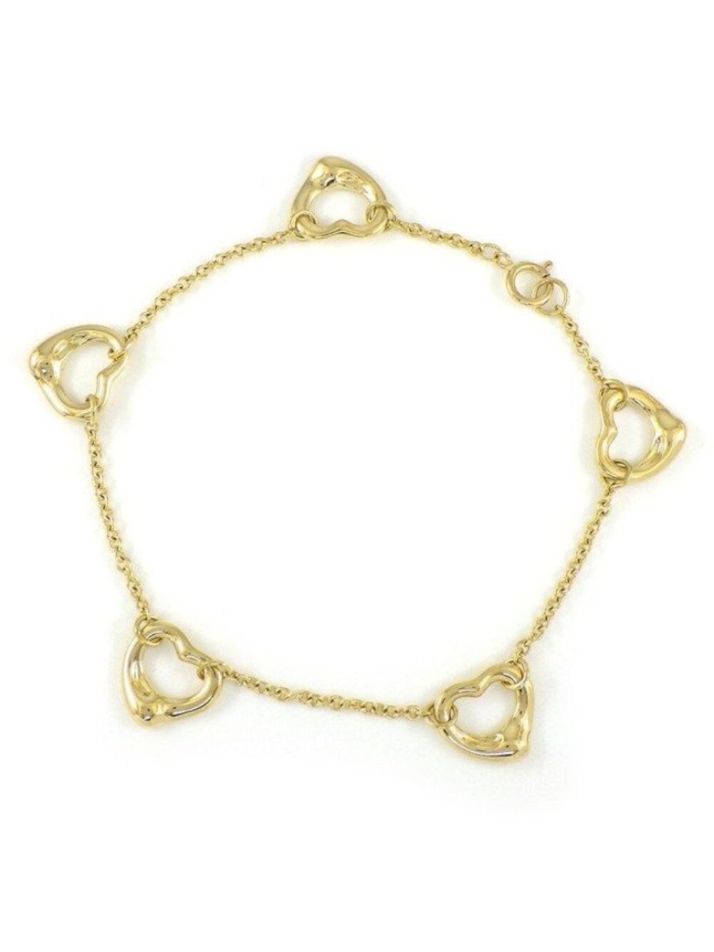 Tiffany & Co Bracelet Open Heart 18k Yellow Gold